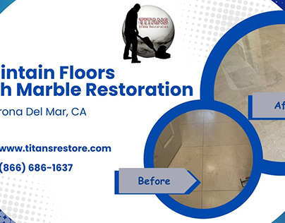 Marble Floor Restoration in Corona Del Mar, CA