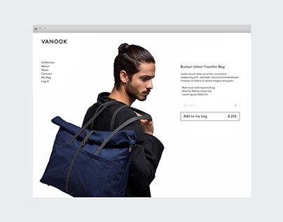 VANOOK — clean, minimalistic online shop