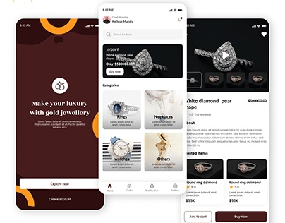 jewelry buying app design