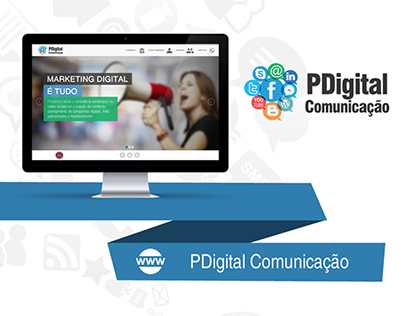 Web Design | Website da agência PDigital Comunicação