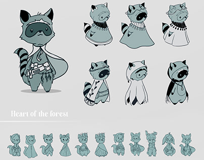 Diseño de personaje - Heart of the forest