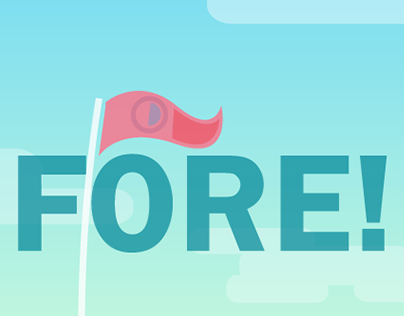 Fore! golf game for e-learning mobile app