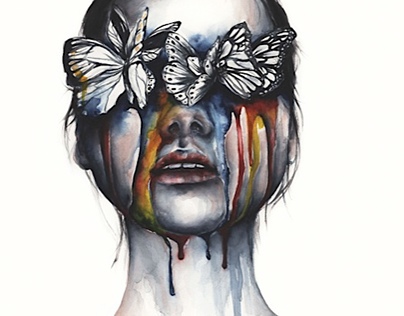 watercolor tears