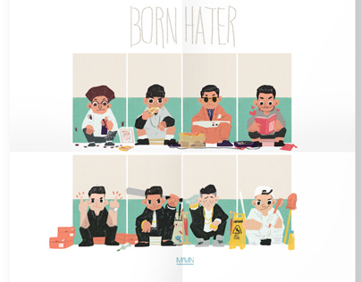 Epikhigh"Born Hater" poster/Illust