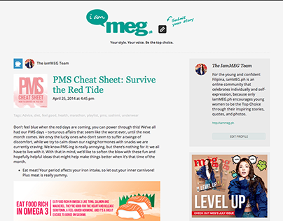 PMS Cheat Sheet: Survive The Red Tide - iamMEG.ph