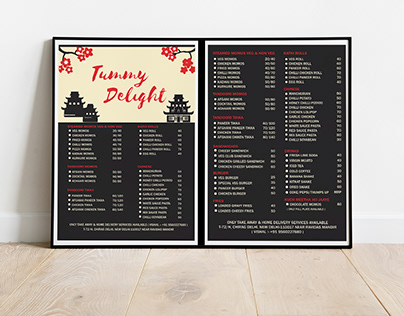 Project-3-Tummy Delights Menu Card & price Chart Design