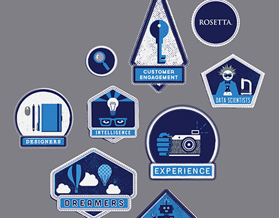 Rosetta Intern Shirt Illustrations