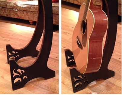 Wooden Guitar Stand