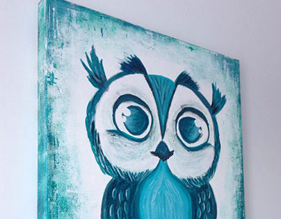 Turquoise magic owl