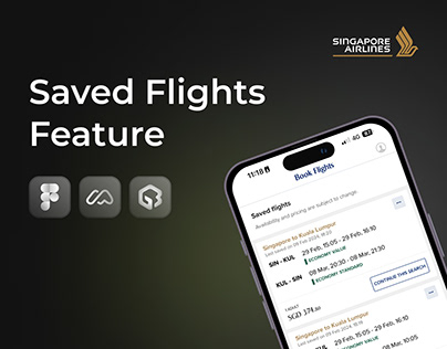 Singapore Airlines Saved Flights feature