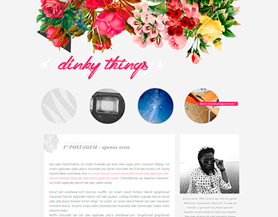 Blog layout | Dinky Things