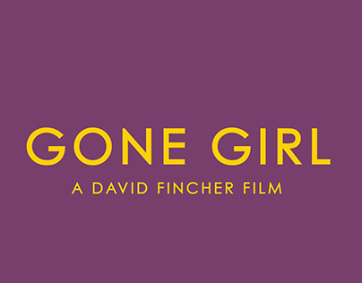 GONE GIRL (2014) Minimalist Movie Poster