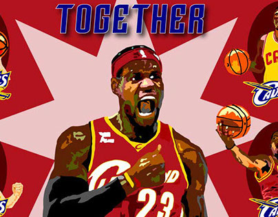Cleveland Cavaliers - Illustrator/Photoshop