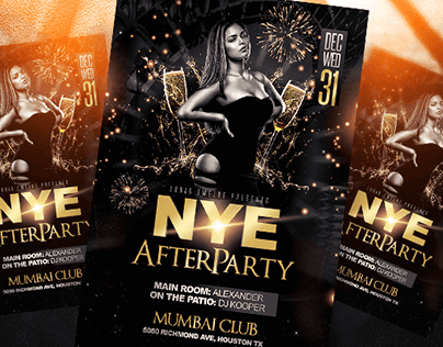 NYE After Party Flyer Template