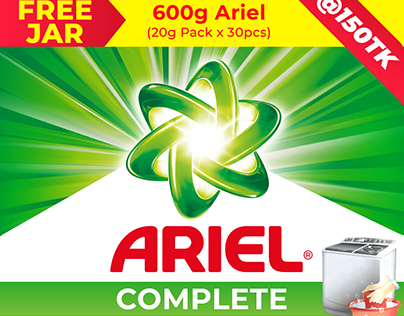 Packaging Sticker Design of Ariel