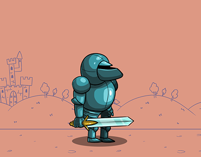 Knight character animation