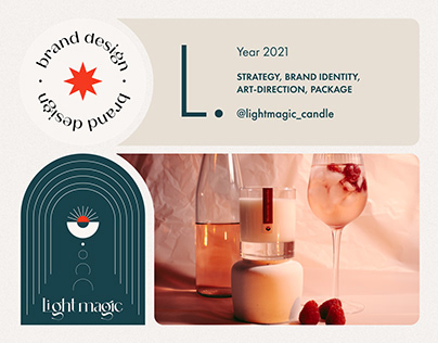 Light magic — eco candle brand identity