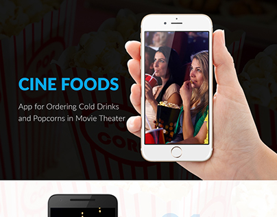 Cold Drinks & Popcorn Ordering App in Movie Theater