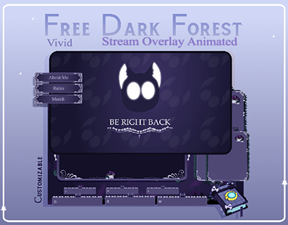 [FREE] Dark Forest Stream Overlay Static - Animated