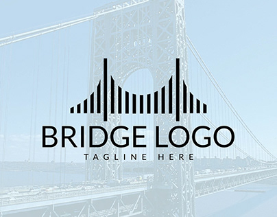Minimalist bridge Logo design