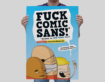 Sticker // Fuck Comic Sans