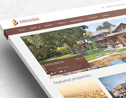 Raj Real Estate Company - Website Design