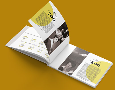 Yellow magazine template