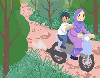 Children Book Illustration - Teacher Siti
