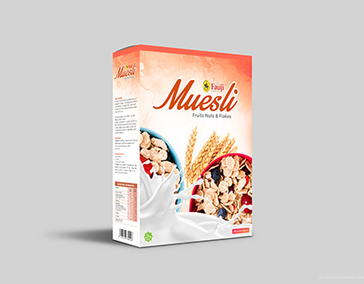 Fauji Muesli Cereal Box Design