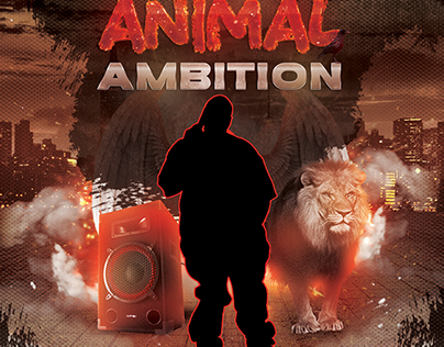 Animal Ambition Mixtape CD Cover - FREE TEMPLATE