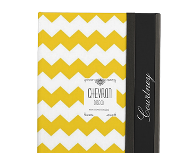 Chevron Mustard  Personalized Case For iPad Air