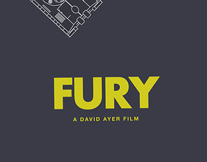 Fury (2014) minimalist movie poster