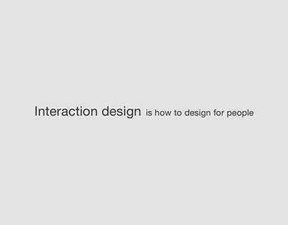 Interaction design