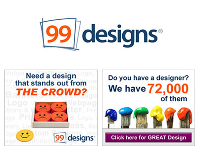 Promotional Banners for 99Designs.com