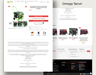 Generator eCommerce website Product Page Design
