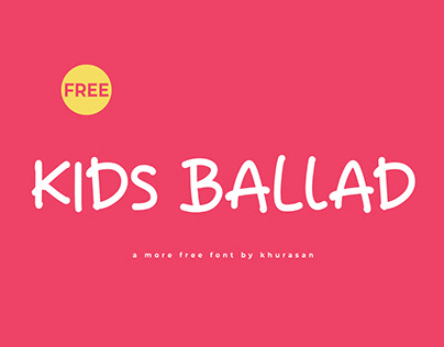 Kids Ballad Font free for commercial use