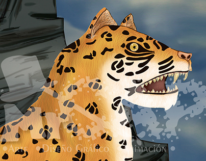 Jaguar, Ilustración Análoga Digital