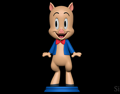 Porky Pig - Looney Tunes 3D print model