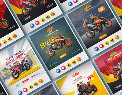 KTM Bike Social Ad Design