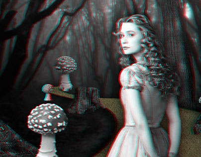 3D Collage | Alice in Wonderland