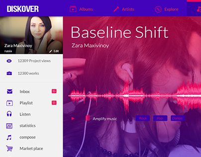 Diskover - Music Web App