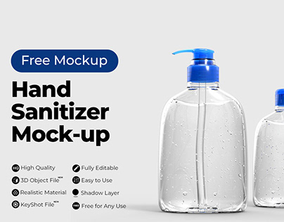 Free Hand Sanitizer Mockup
