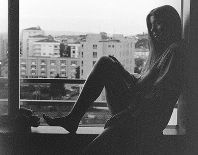 A Girl In My Apartment - Ilford HP5