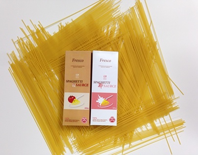 Ottogi spaghetti and sauce package design 