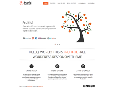 Fruitful - Free WordPress theme design & development