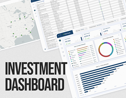 Investment dashboard webdesign | 💛💙