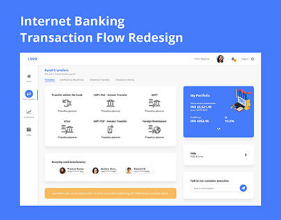 Internet Banking - Transaction Flow Redesign
