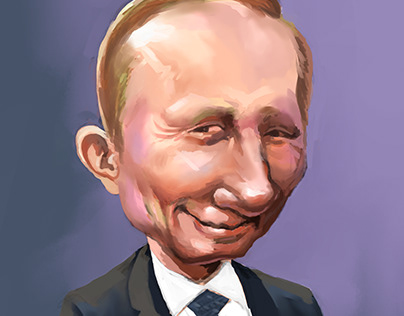 caricatture of Putin