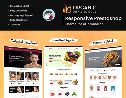 Organic Dry and Jewels - Responsive for eCommerce