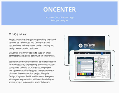 Oncenter Architect Platform App